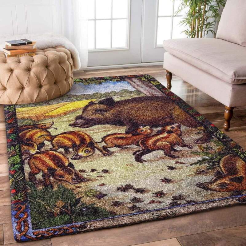 Boar Limited Edition Rectangle Rug