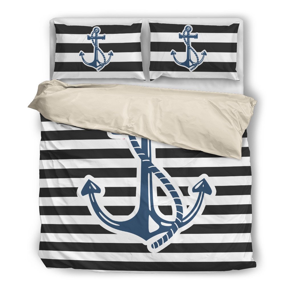Boat Anchor Vintagetripe C006 Bt0168Anchor Nautical 3D Customized Duvet Cover Bedding Set