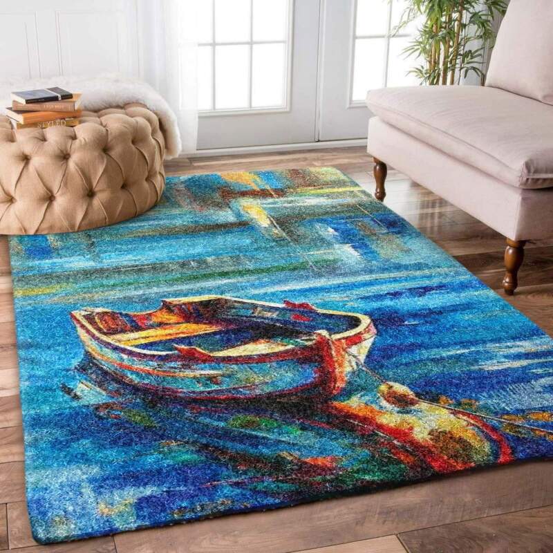 Boat Driving Limited Edition Rectangle Rug