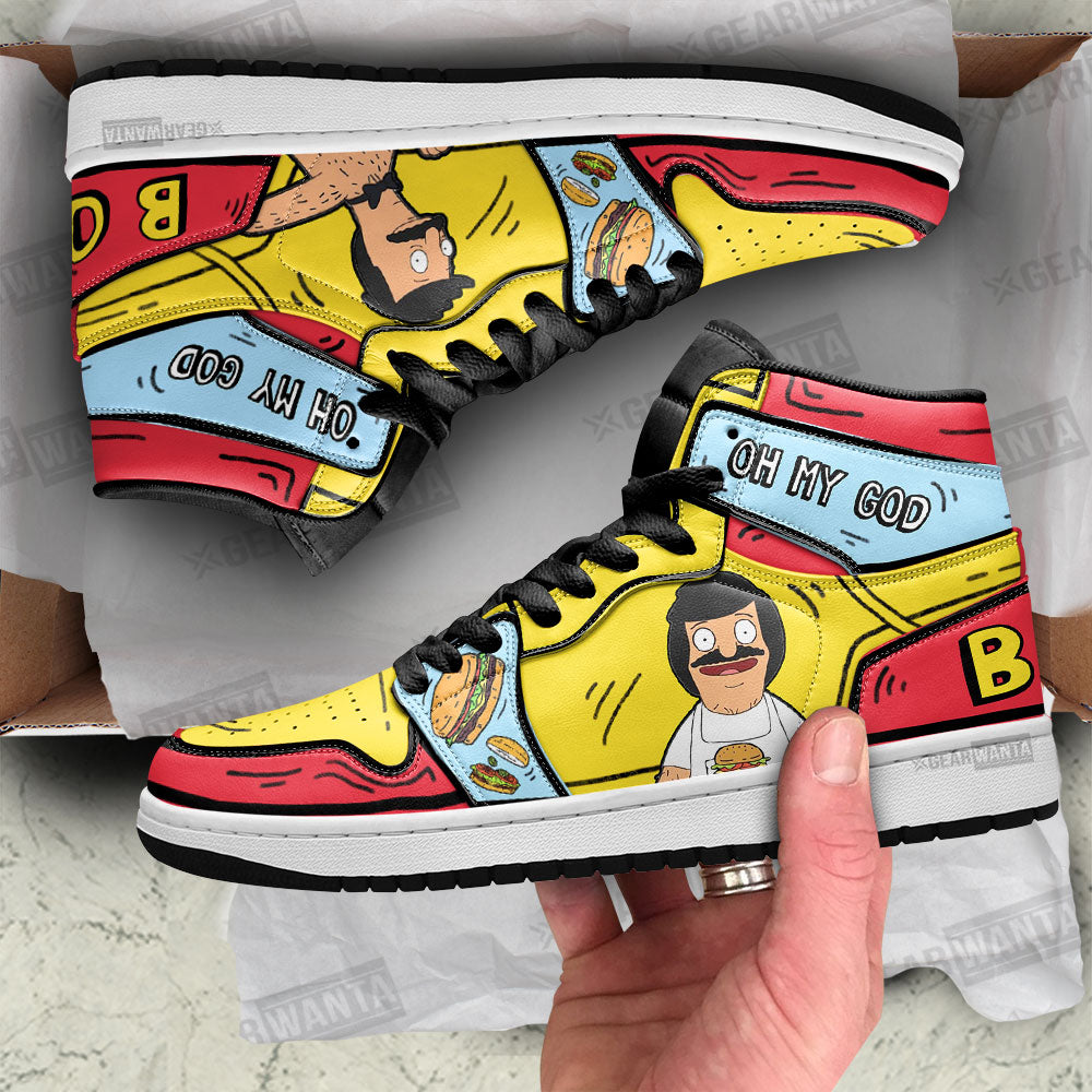Bob Bob’s Burger J1 Shoes For Cartoon Fans Sneakers, Air Jordan Hightop