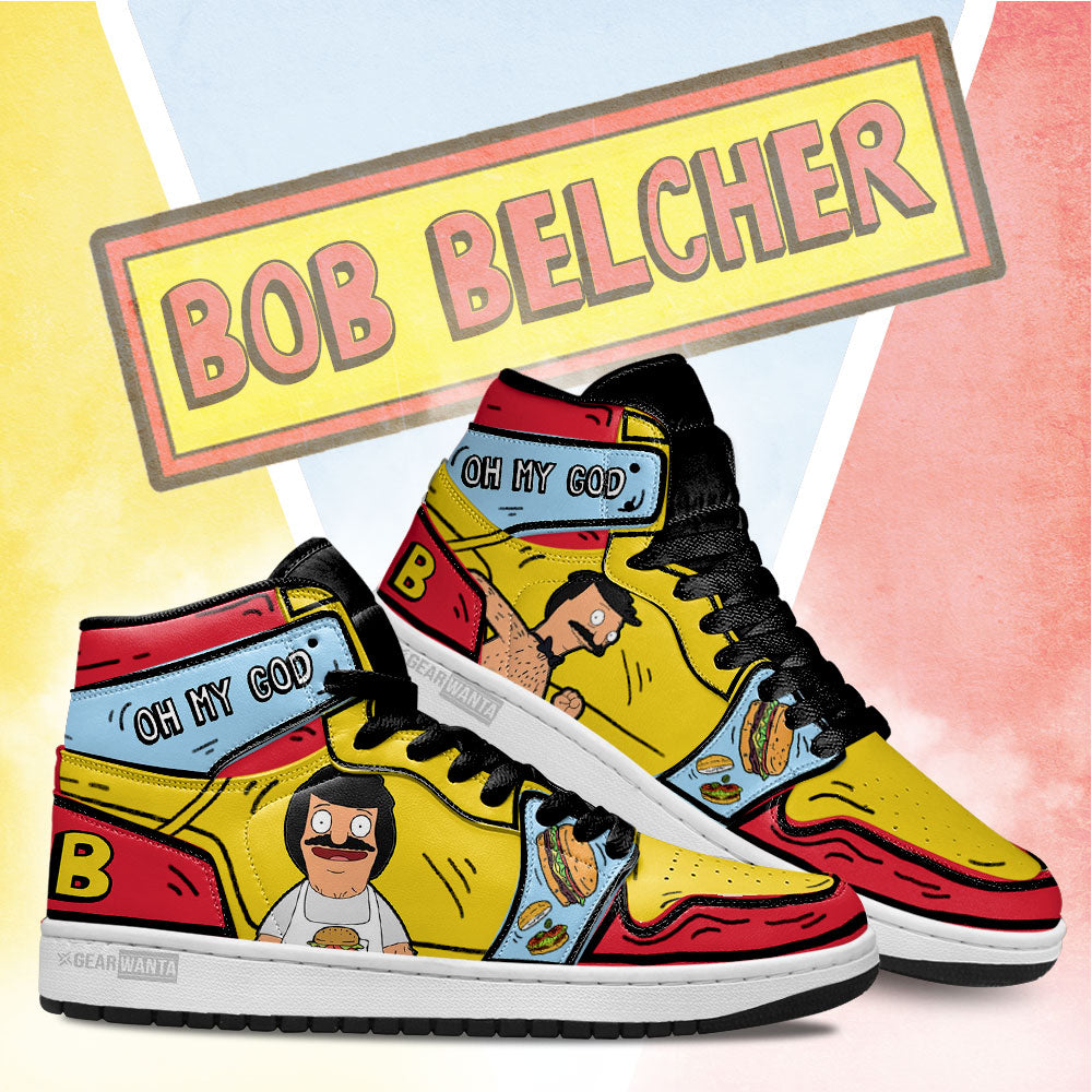 Bob Bob’s Burger J1 Shoes For Cartoon Fans Sneakers, Air Jordan Hightop