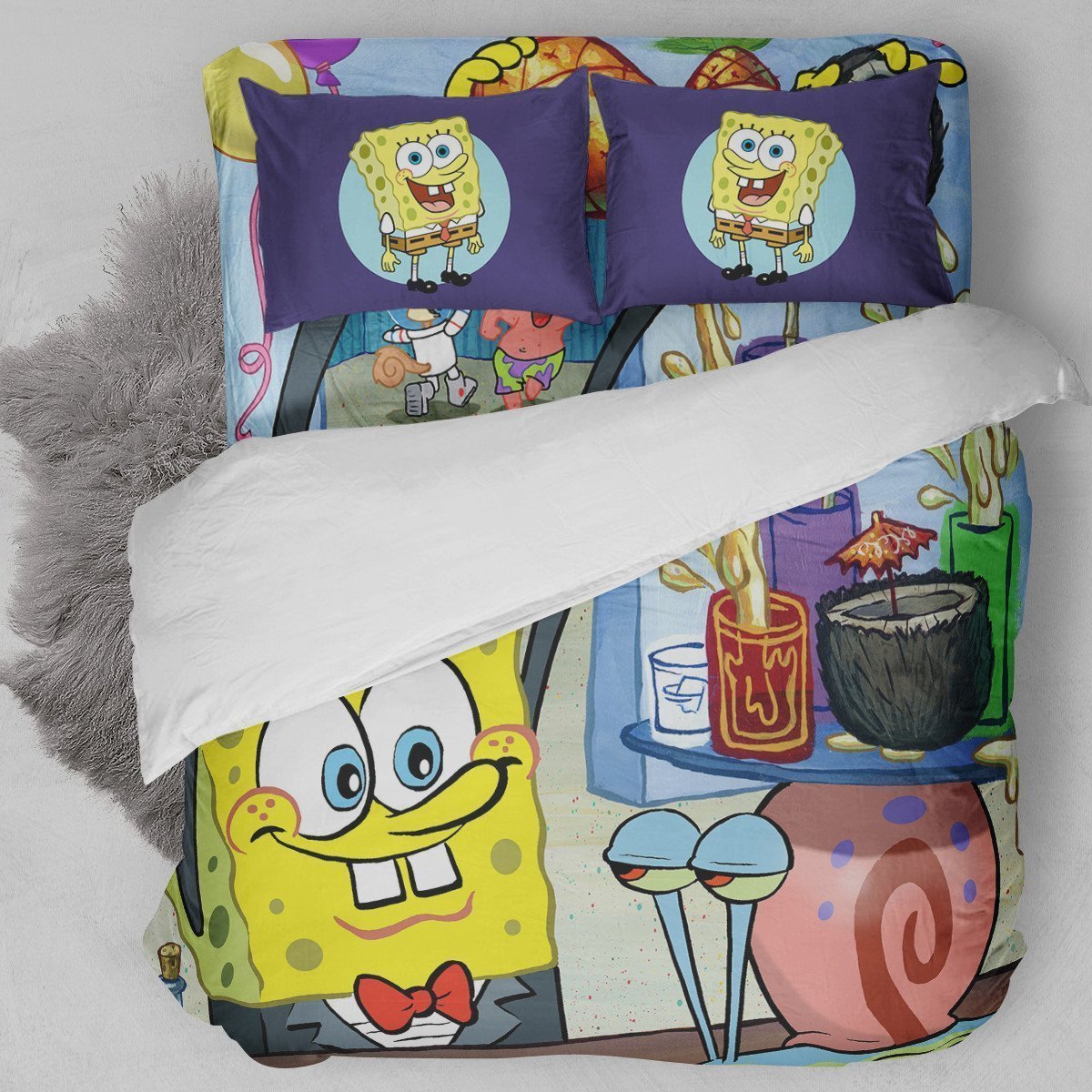 Bob Esponja Duvet Cover Bedding Set