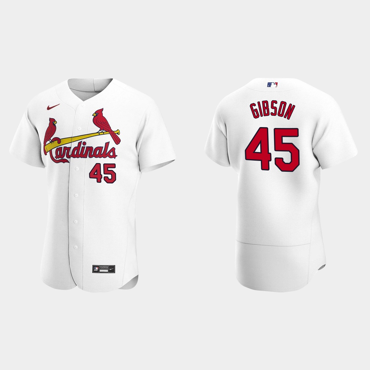 Bob Gibson #45 St. Louis Cardinals White 2020 Home Jersey