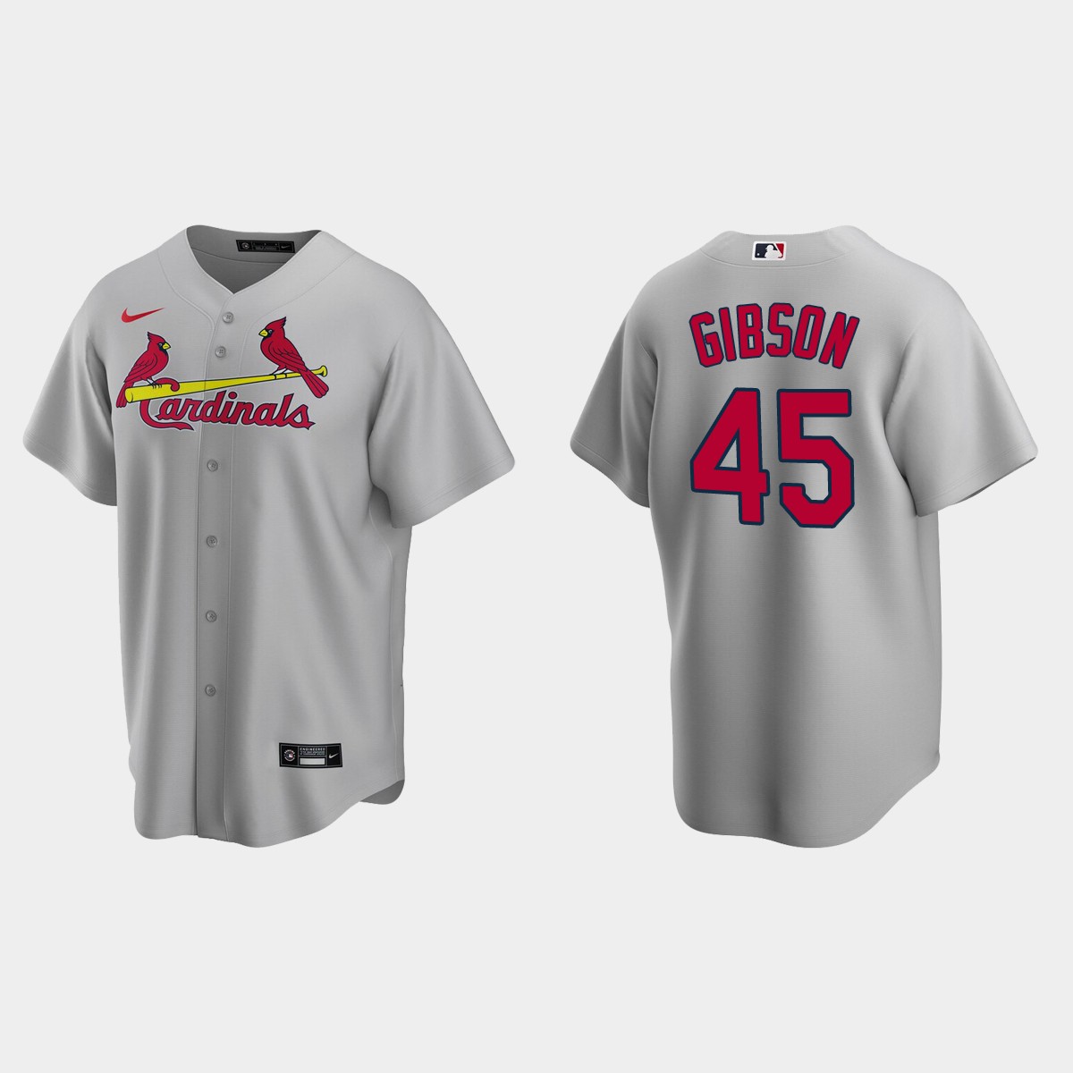 Bob Gibson St. Louis Cardinals Road Jersey – Gray