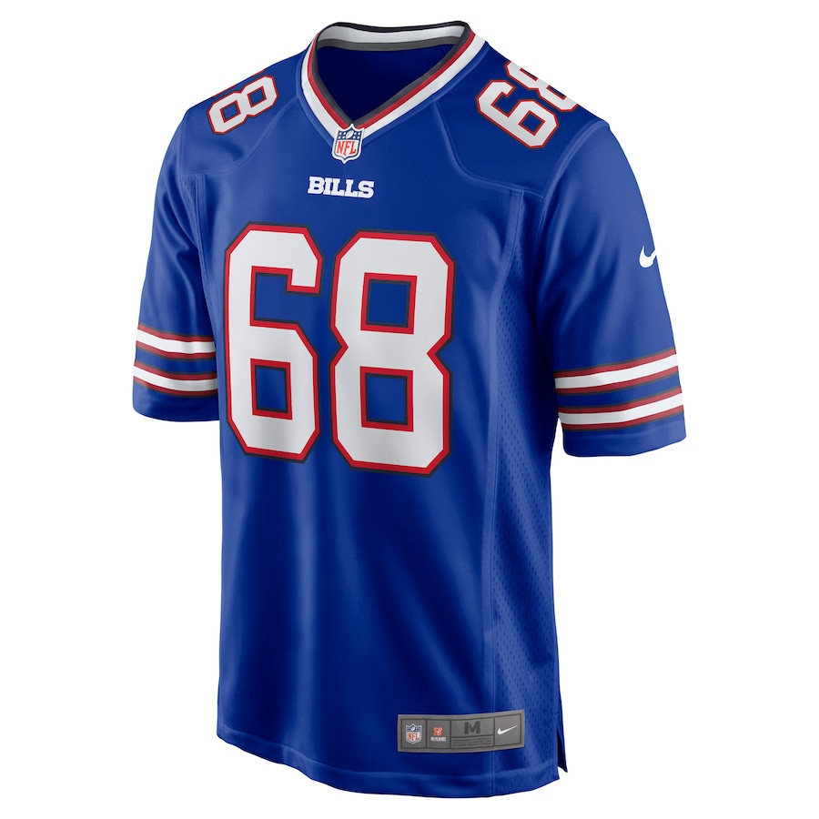 Bobby Hart 68 Buffalo Bills Game Stitched Jersey – Royal