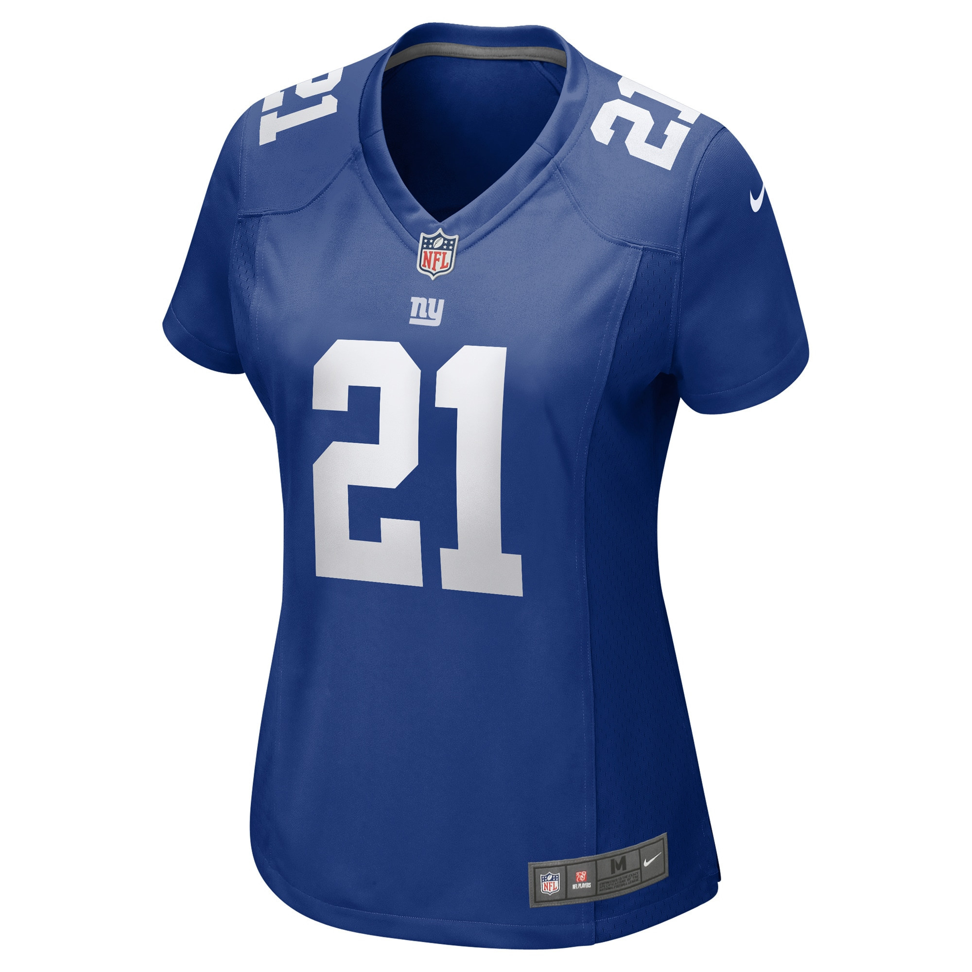 Bobby McCain 21 New York Giants Women’s Game Stitched Jersey – Royal