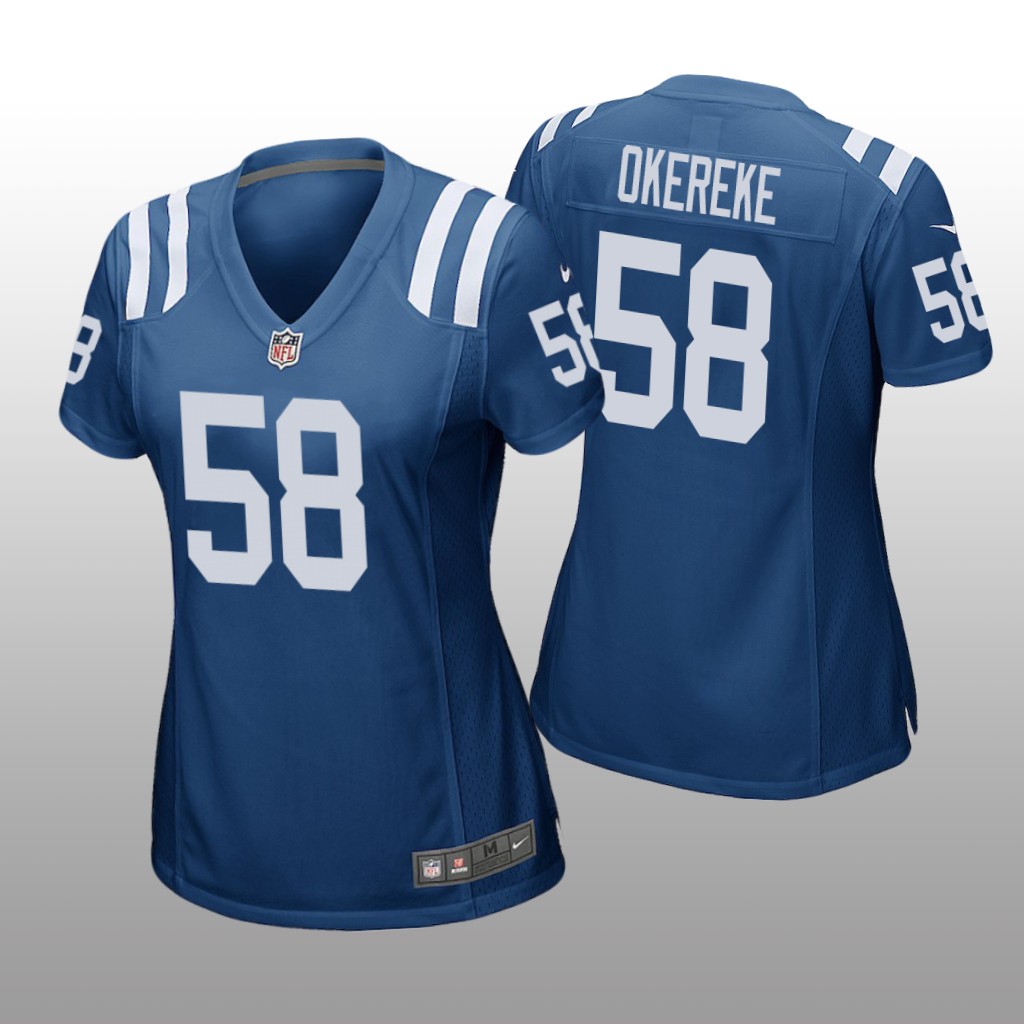 Bobby Okereke Indianapolis Colts Royal NFL Draft Game Jersey