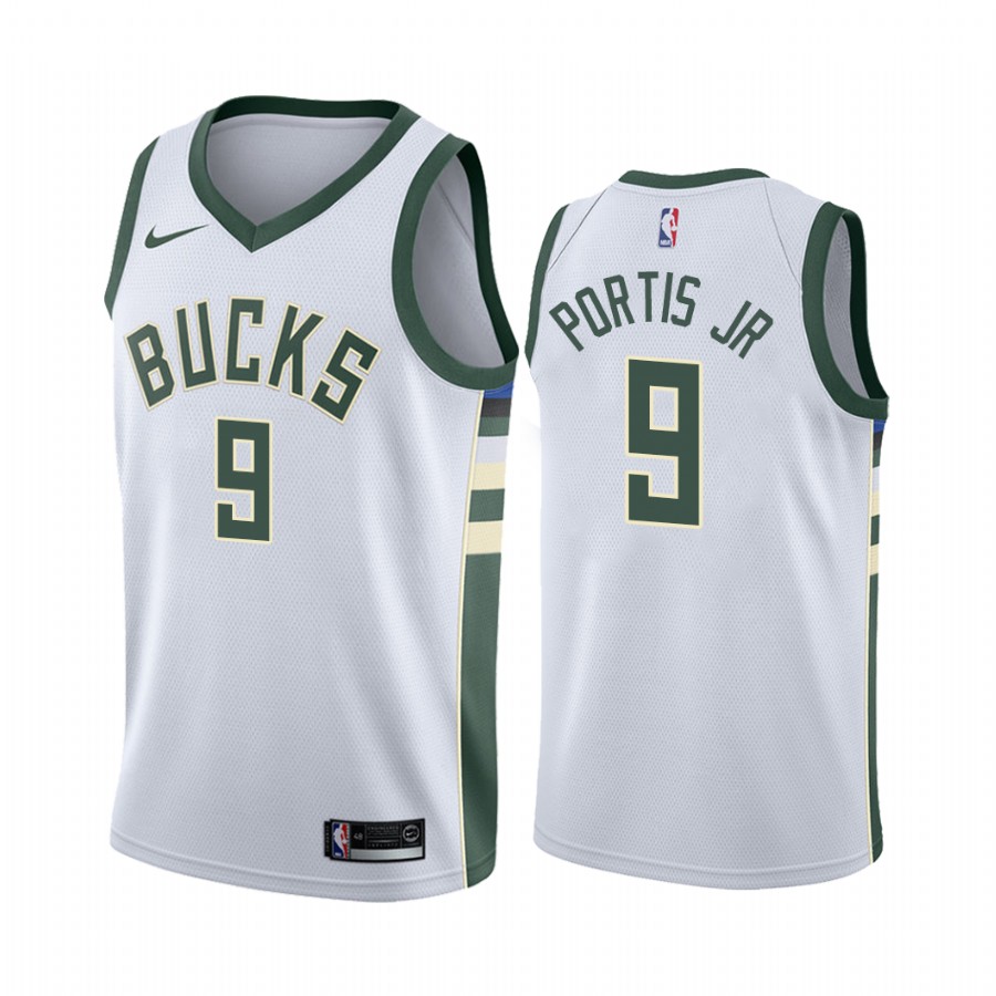 Bobby Portis Milwaukee Bucks 2020-21 White Association Jersey 2020 Trade