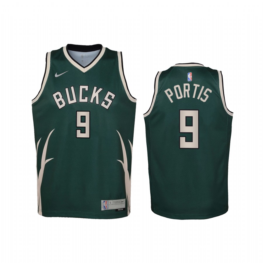 Bobby Portis Milwaukee Bucks 2021 Earned Edition Portis Youth Jersey - Swingman