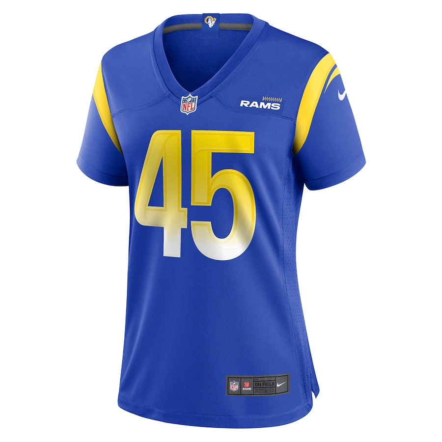 Bobby Wagner 45 Los Angeles Rams Women’s Game Stitched Jersey – Royal