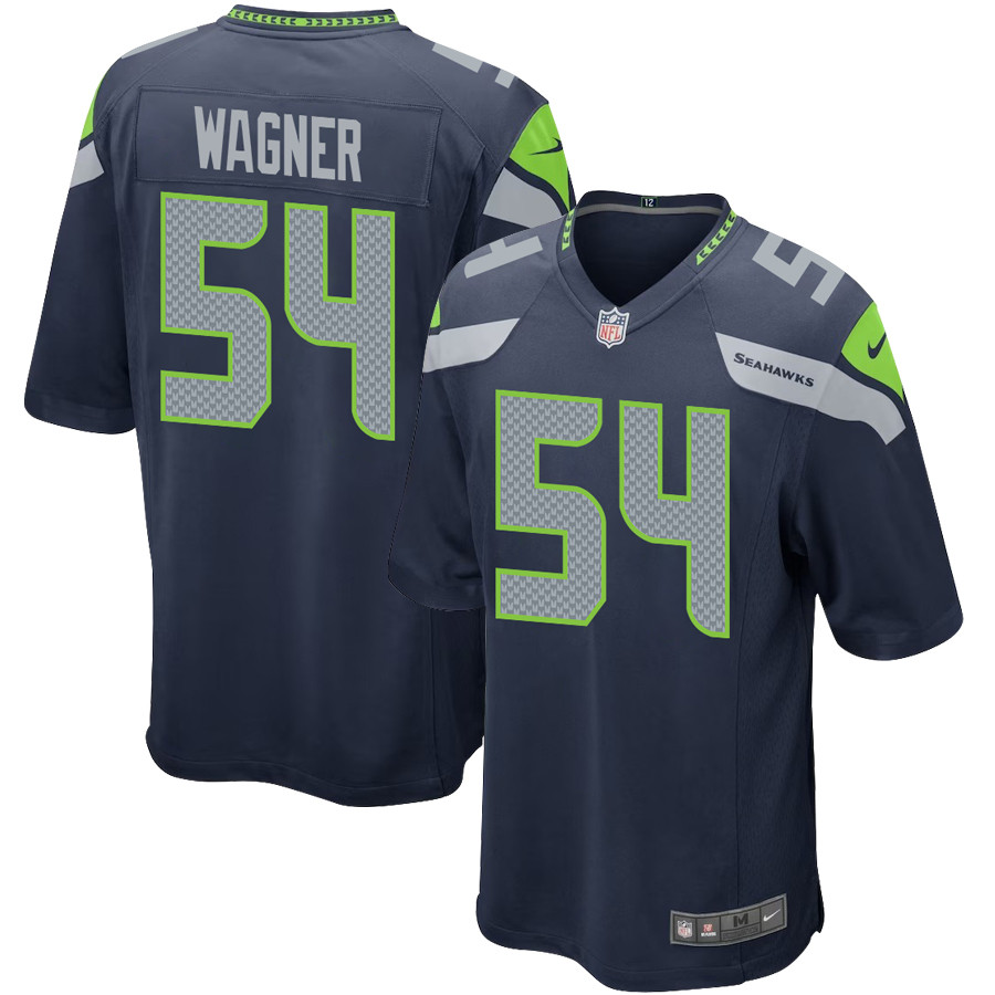Bobby Wagner 54 Seattle Seahawks Men Game Stitched Jersey – College Navy