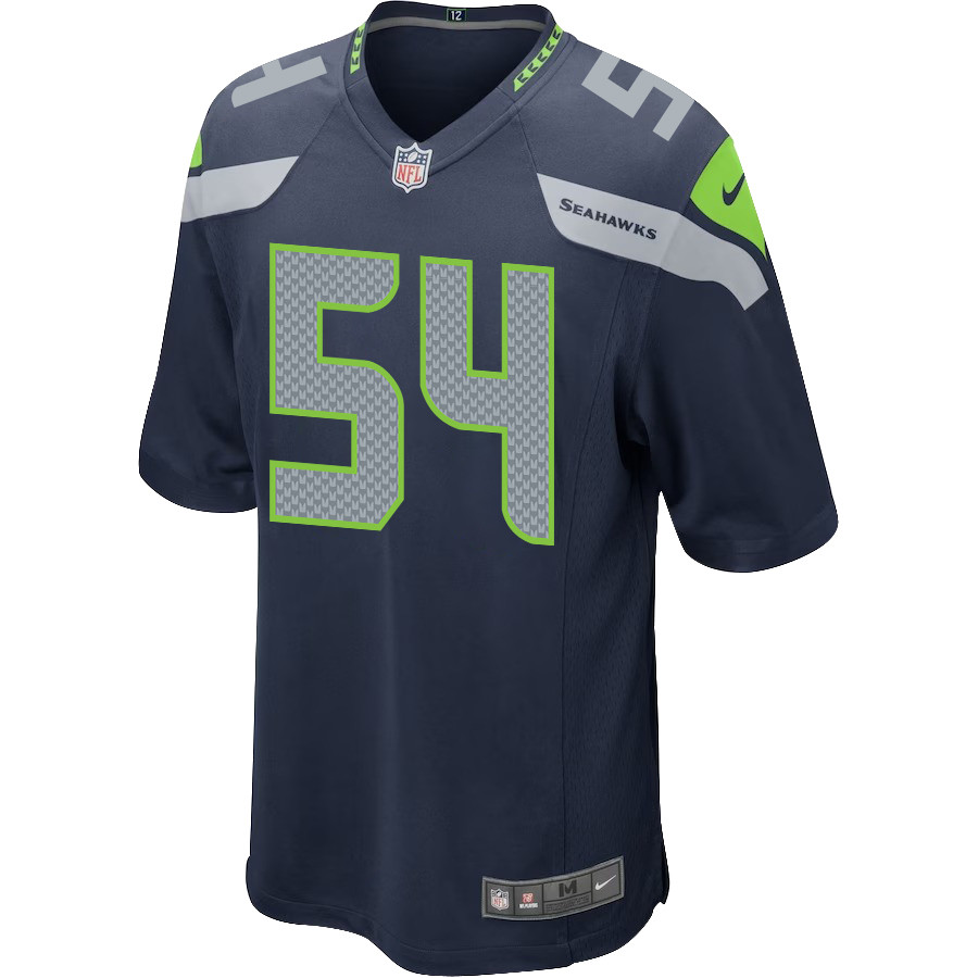 Bobby Wagner 54 Seattle Seahawks Men Game Stitched Jersey – College Navy
