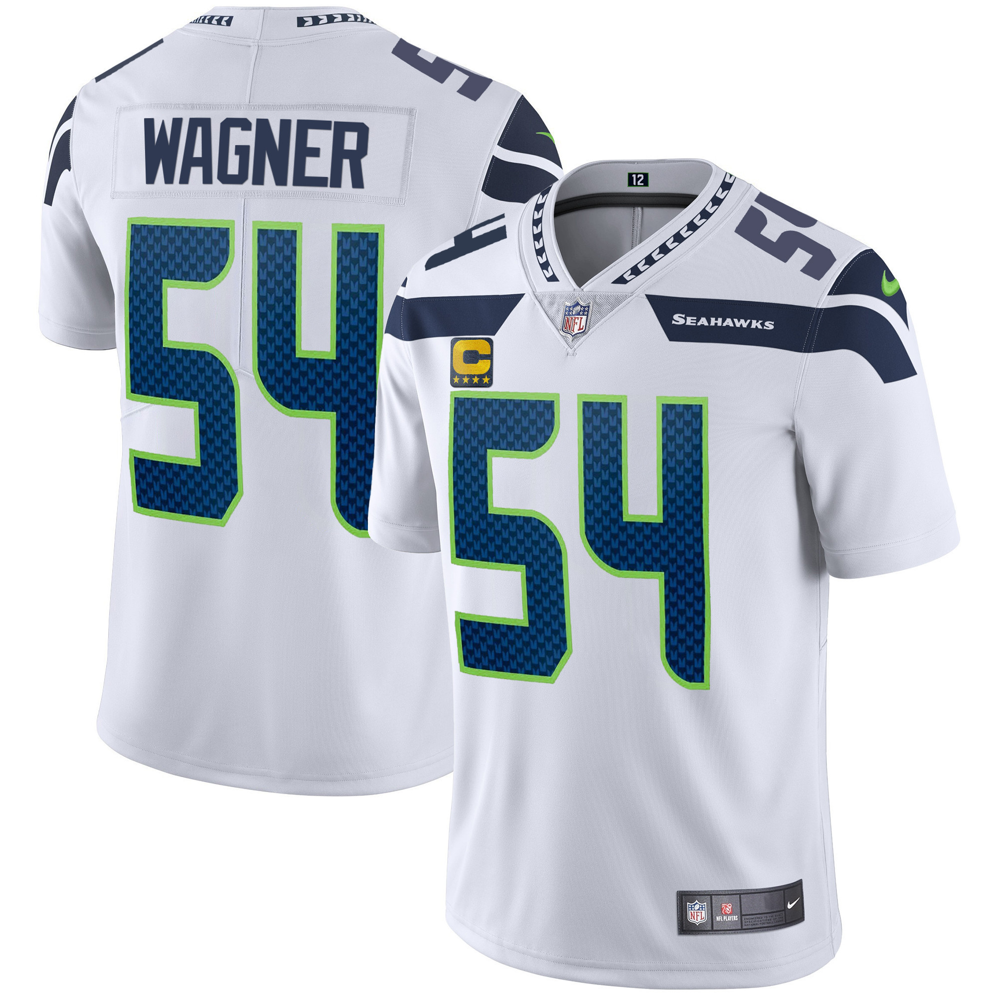 Bobby Wagner Men's Seattle Seahawks Vapor White Jersey - All Stitched 