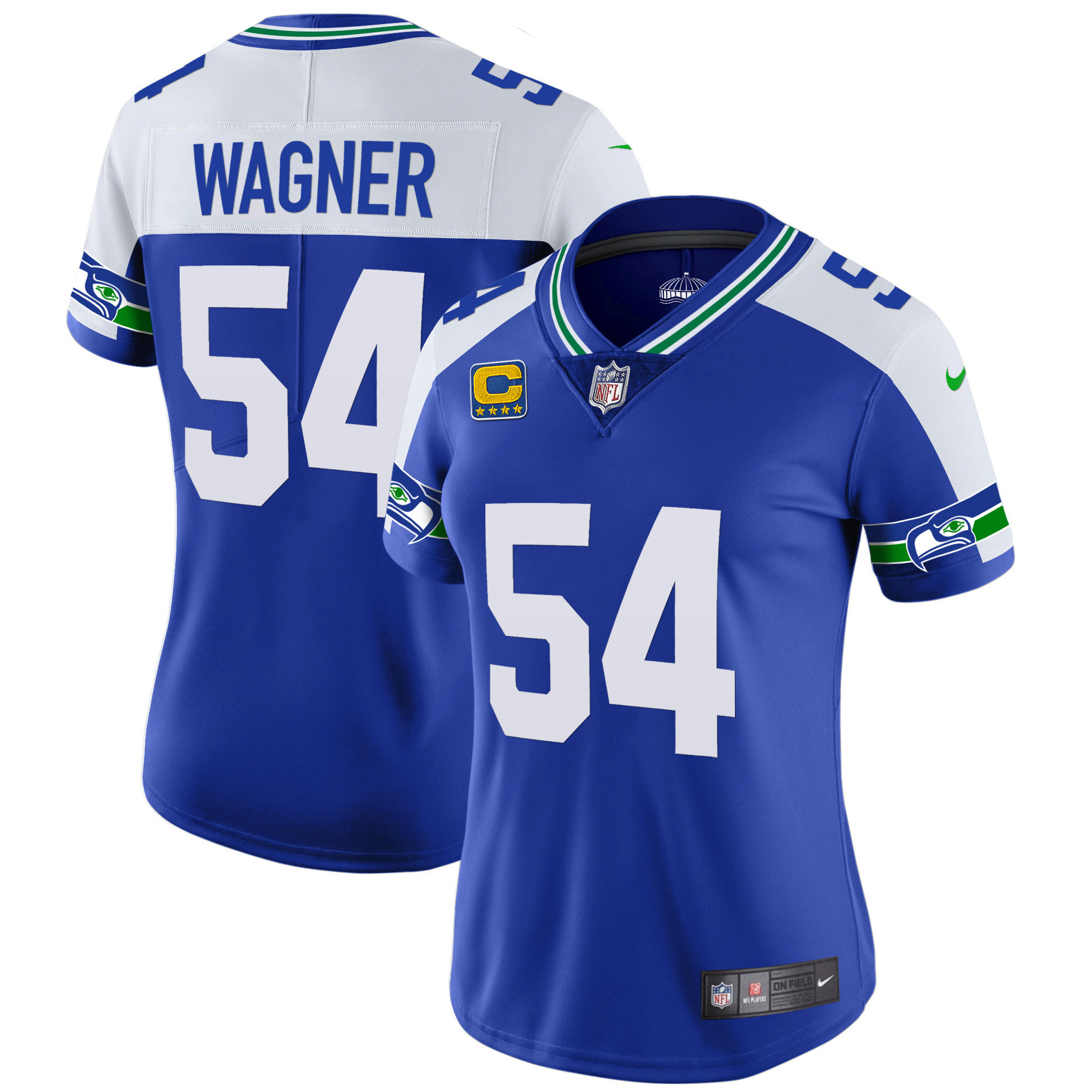 Bobby Wagner Women's Seattle Seahawks Throwback & Gold Alternate Jersey - All Stitched 