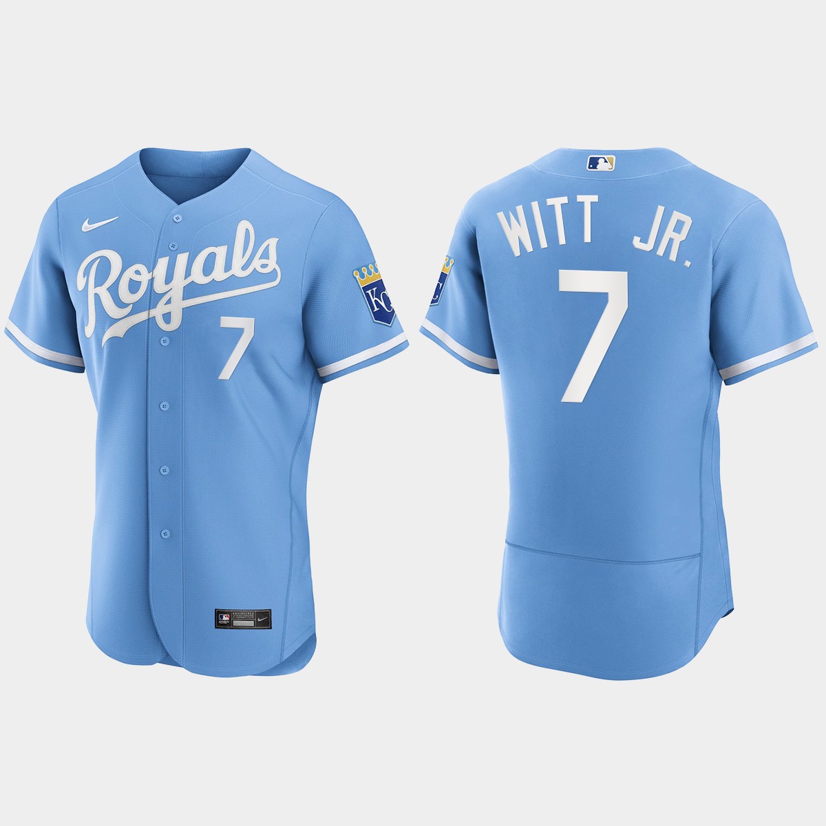 Bobby Witt Jr. Kansas City Royals 2022 Alternate Jersey – Light Blue