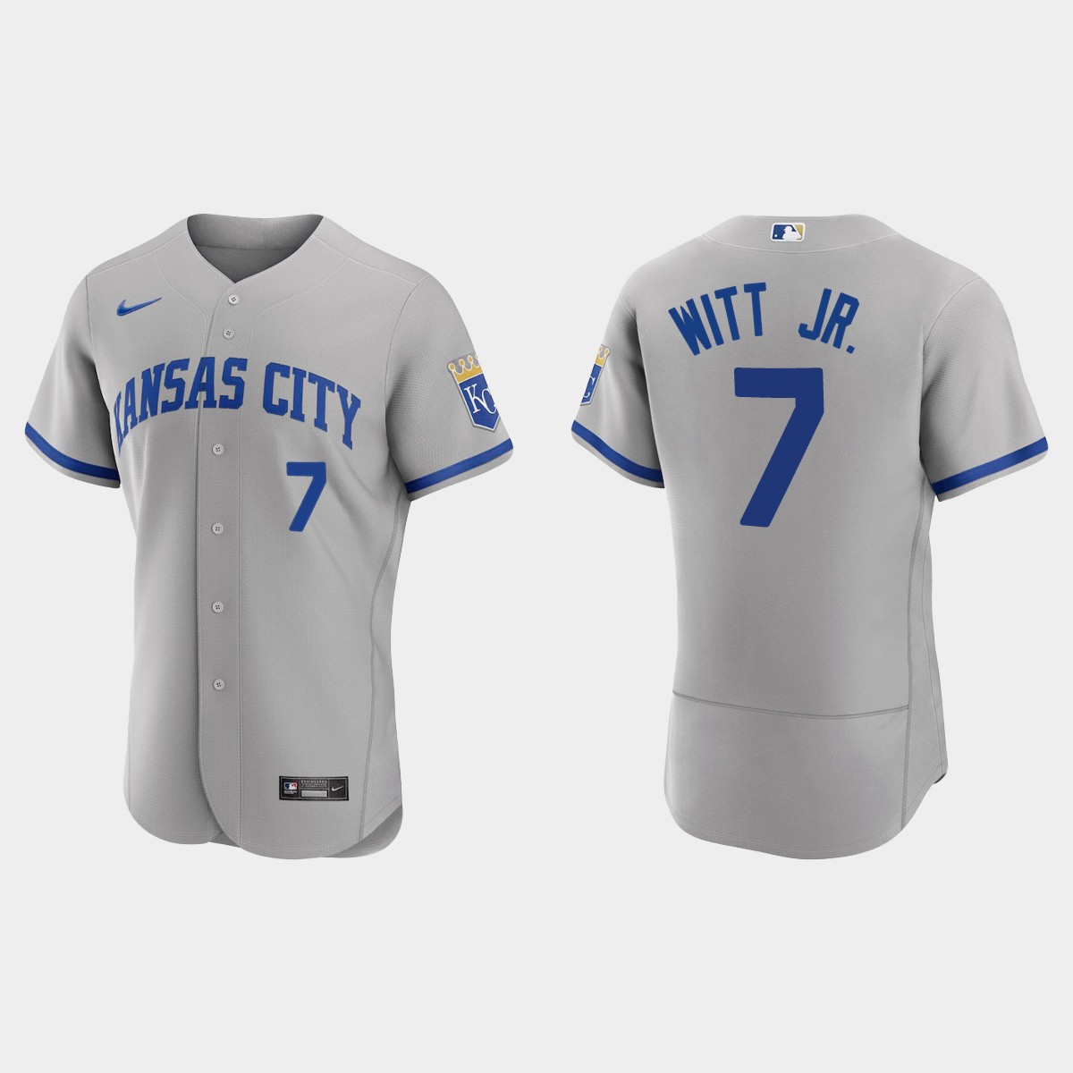 Bobby Witt Jr. Kansas City Royals 2022 Road Jersey – Gray