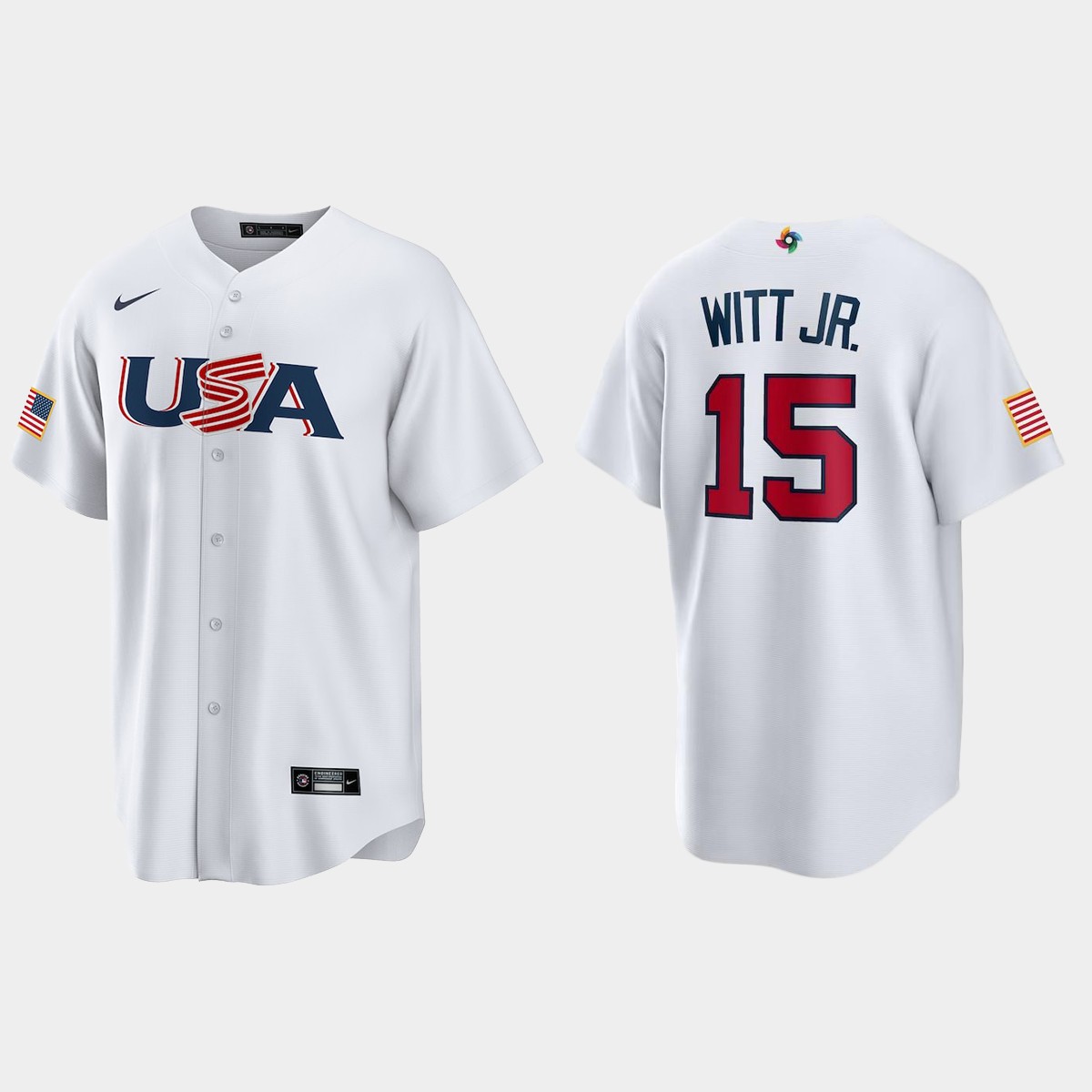 Bobby Witt Jr. Kansas City Royals 2023 World  Classic USA Jersey – White