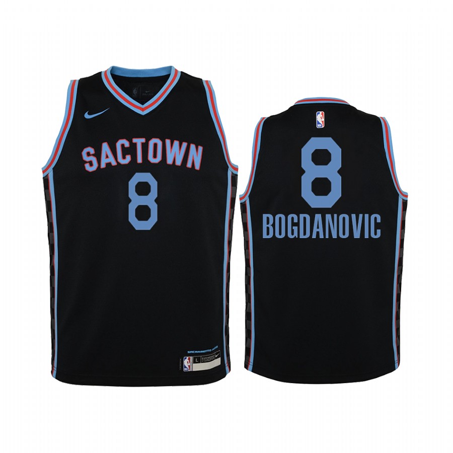 Bogdan Bogdanovic Sacramento Kings 2020-21 City Edition Youth Jersey – Black