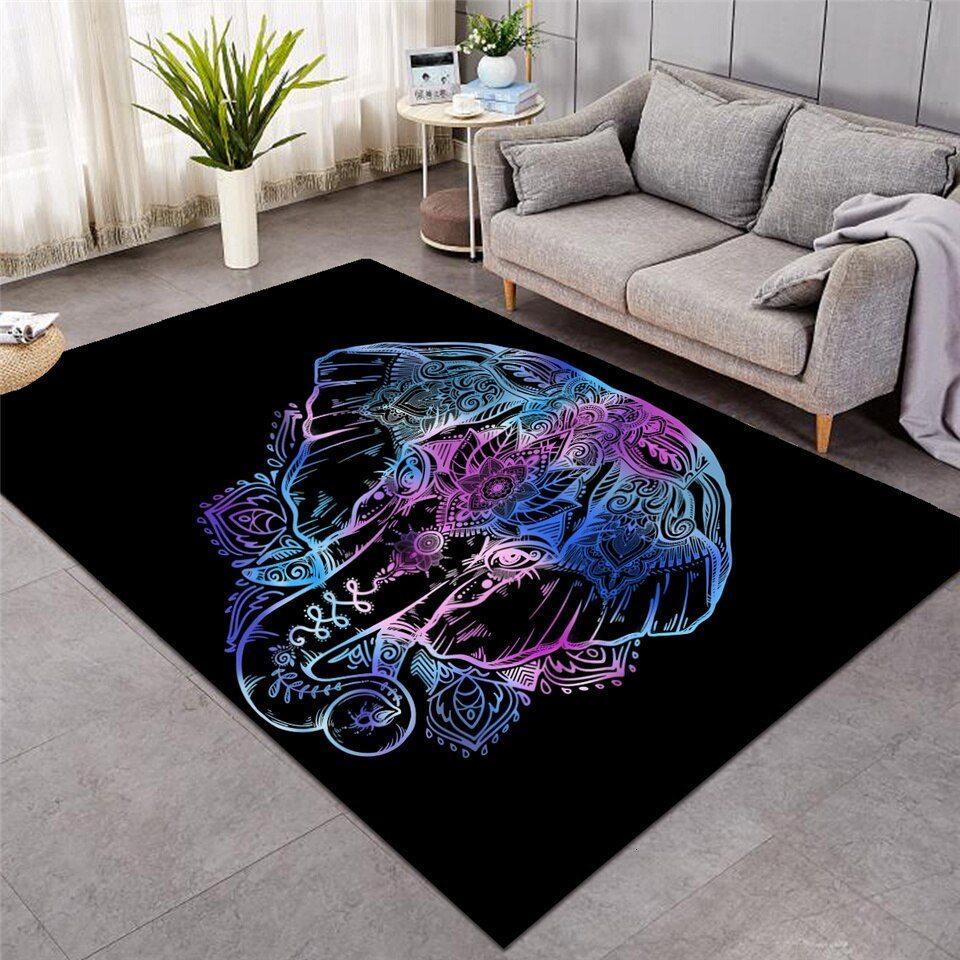 Bohemian Elephant Limited Edition Rectangle Rug