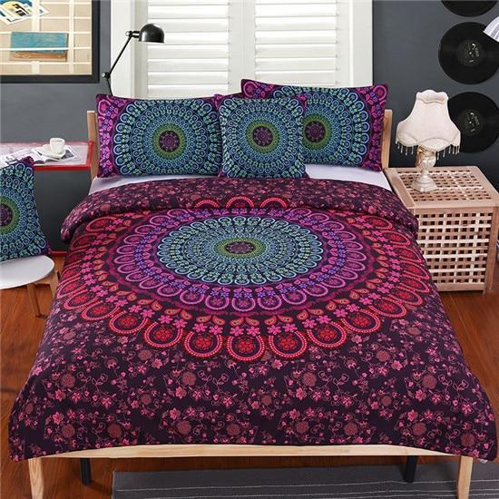 Bohemian Print Mandala Art Hop 3D Customized Duvet Cover Bedding Set