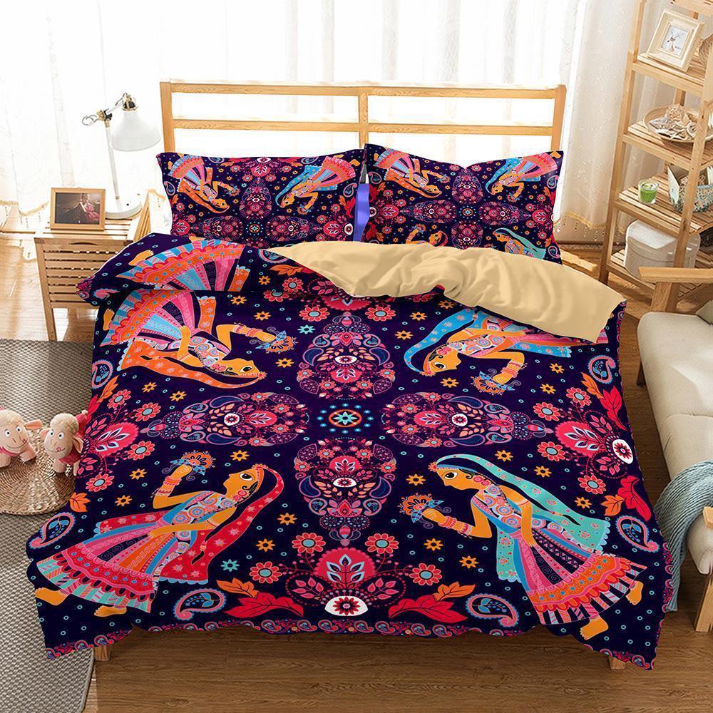 Bohemian Theme Printing Pieceet Of Household Item Up Of Variousizess 3D Customized Duvet Cover Bedding Set