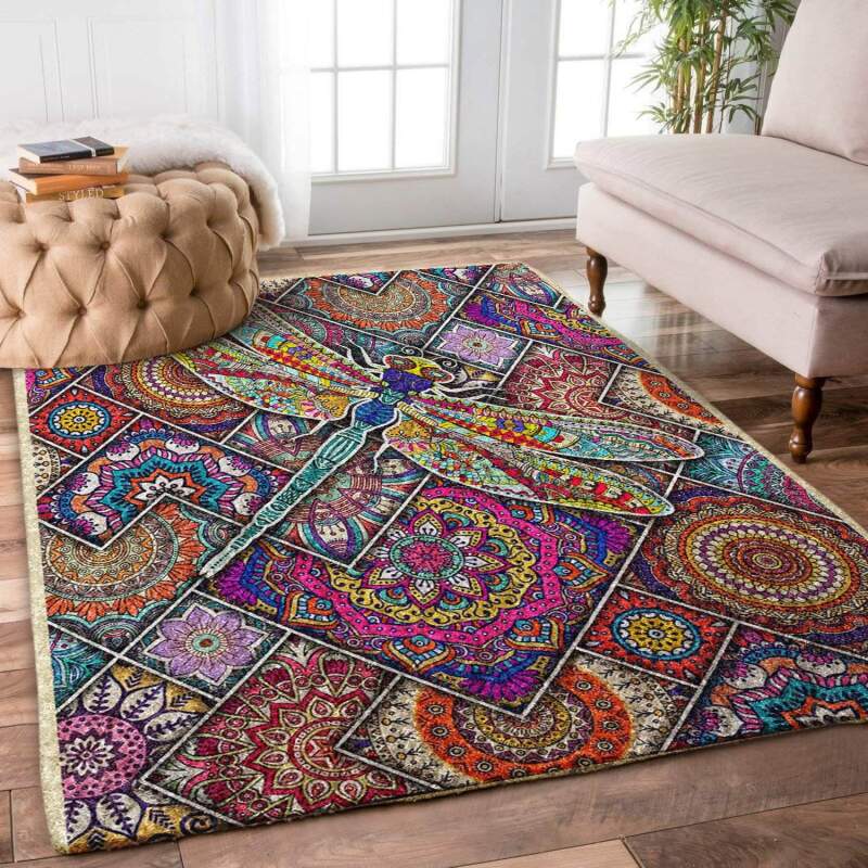 Boho Dragonfly Limited Edition Rectangle Rug