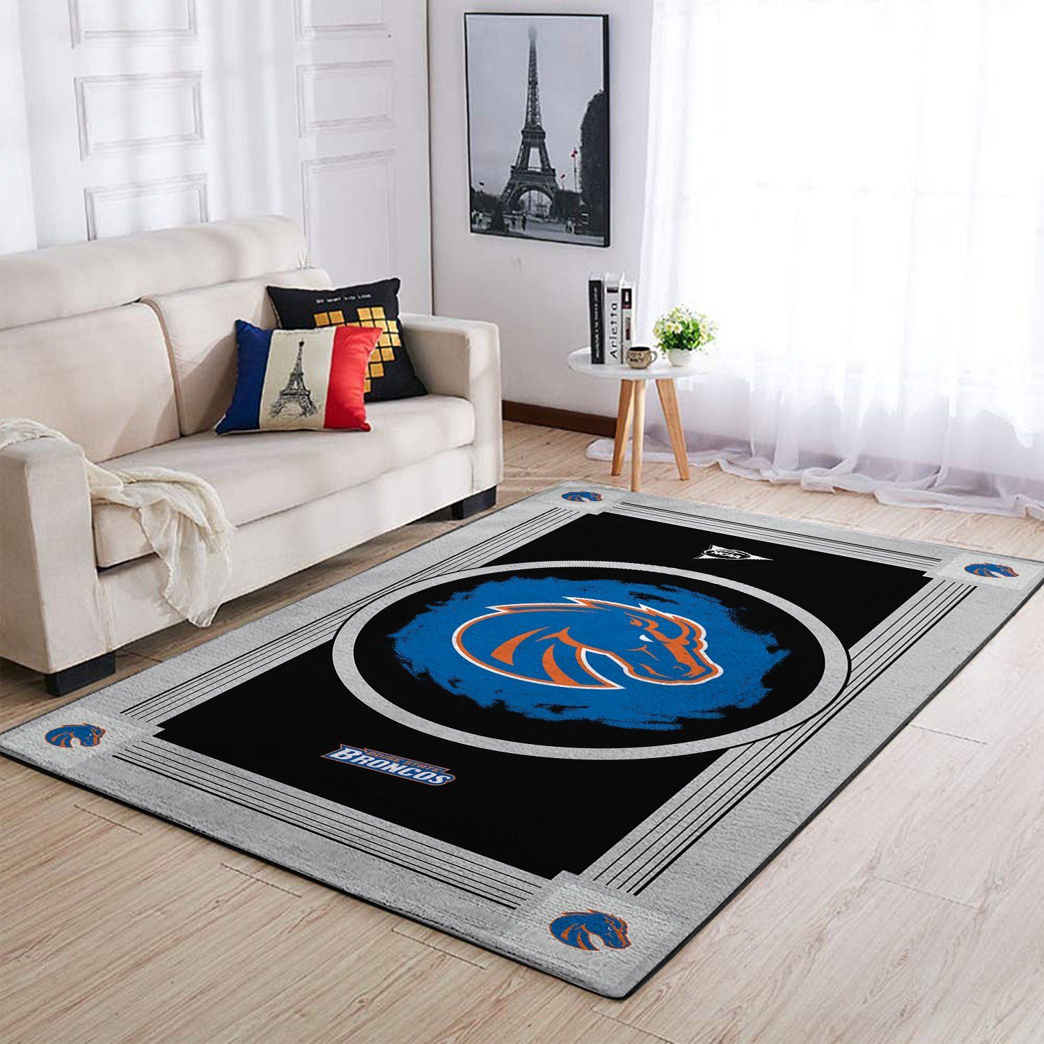 Boise State Broncos Living Room Area Rectangle Rug