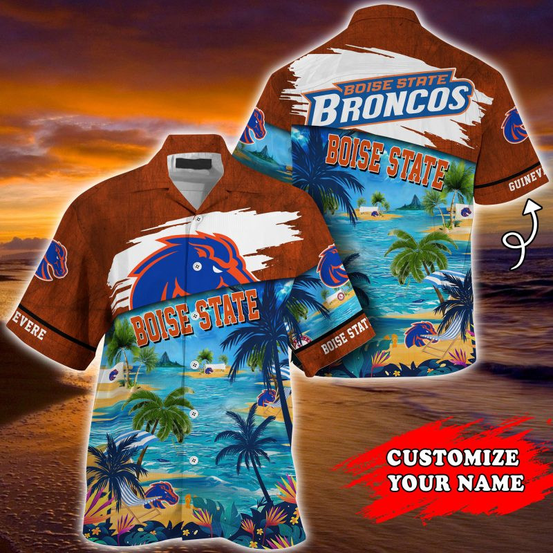 Boise State Broncos NCAA Customized Summer Hawaiian Shirt