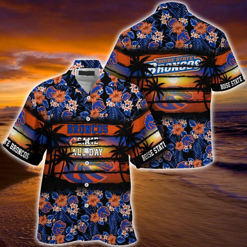 Boise State Broncos NCAA Summer – Hawaii Shirt For This Season – Gift For Sport Lovers Floral Pattern