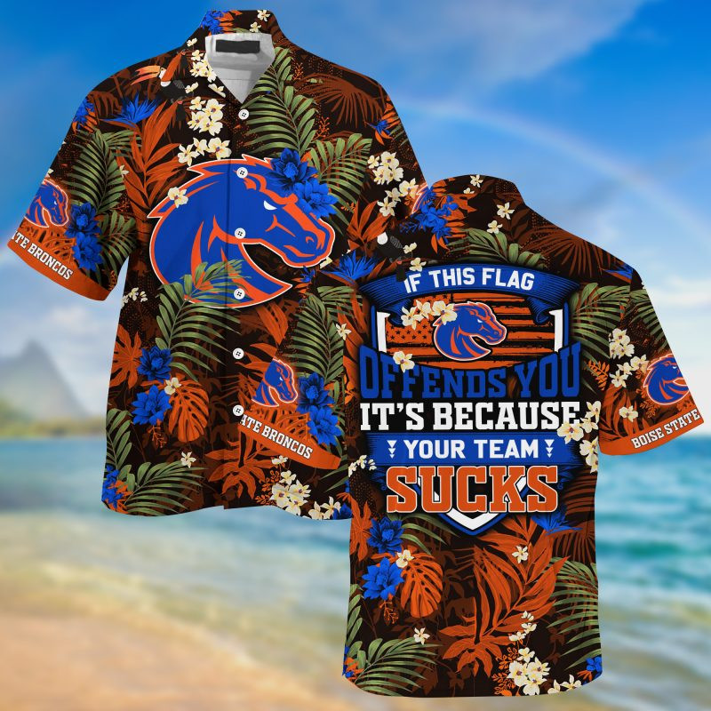 Boise State Broncos NCAA Summer – Hawaii Shirt For This Season – Gift For Sport Lovers With Tropical Patterns