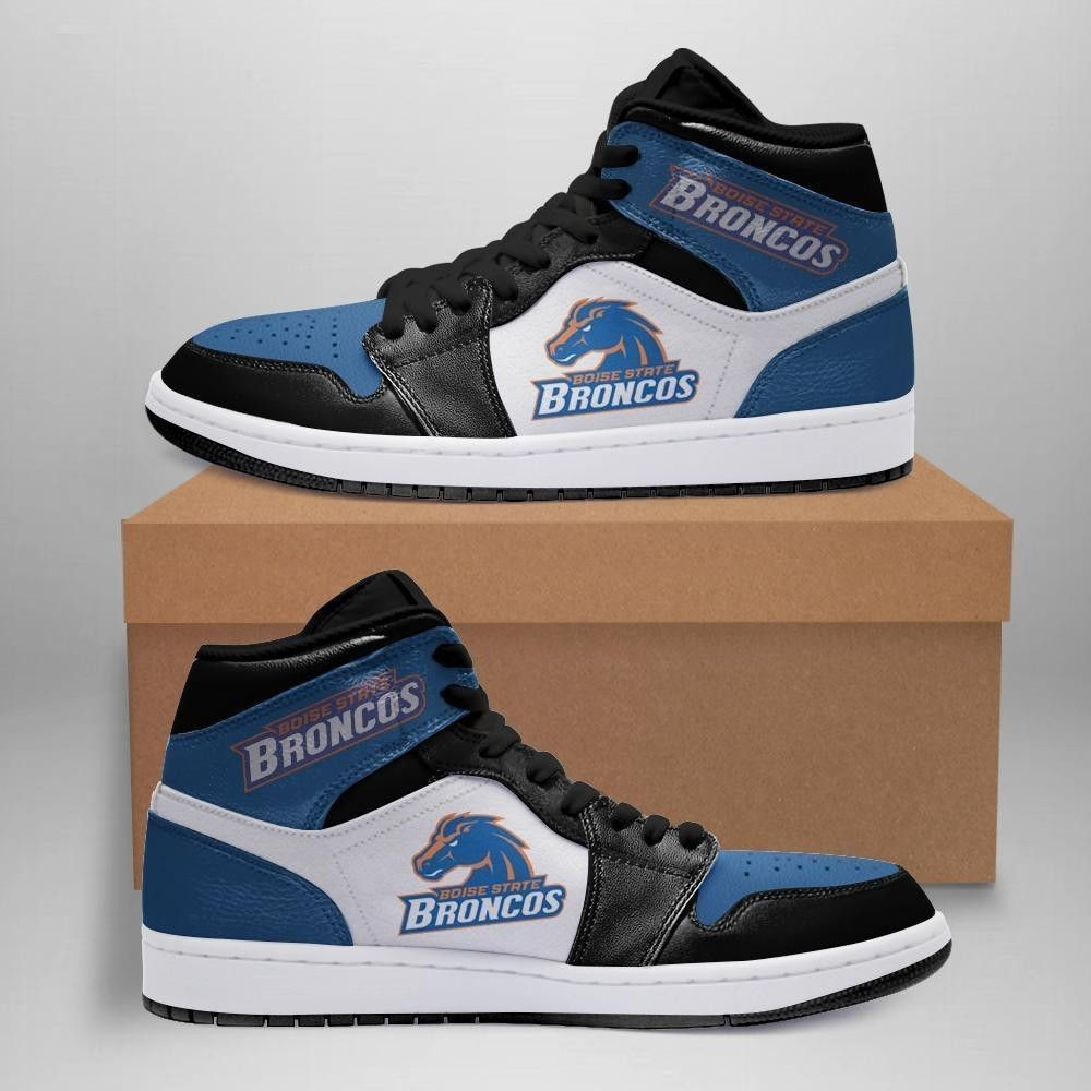 Boise State Broncos NCAA Team Sneakers Gift For Fans High Top Air Jordan Sneaker, Air Jordan Hightop