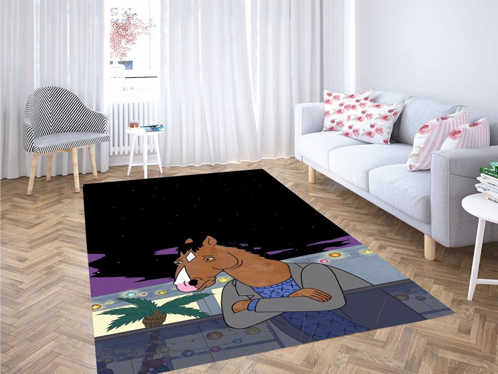 Bojack Horseman Background Living Room Modern Carpet Rectangle Rug