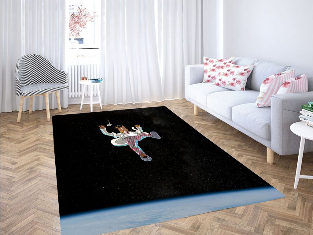 Bojack Horseman Falling Living Room Modern Carpet Rectangle Rug