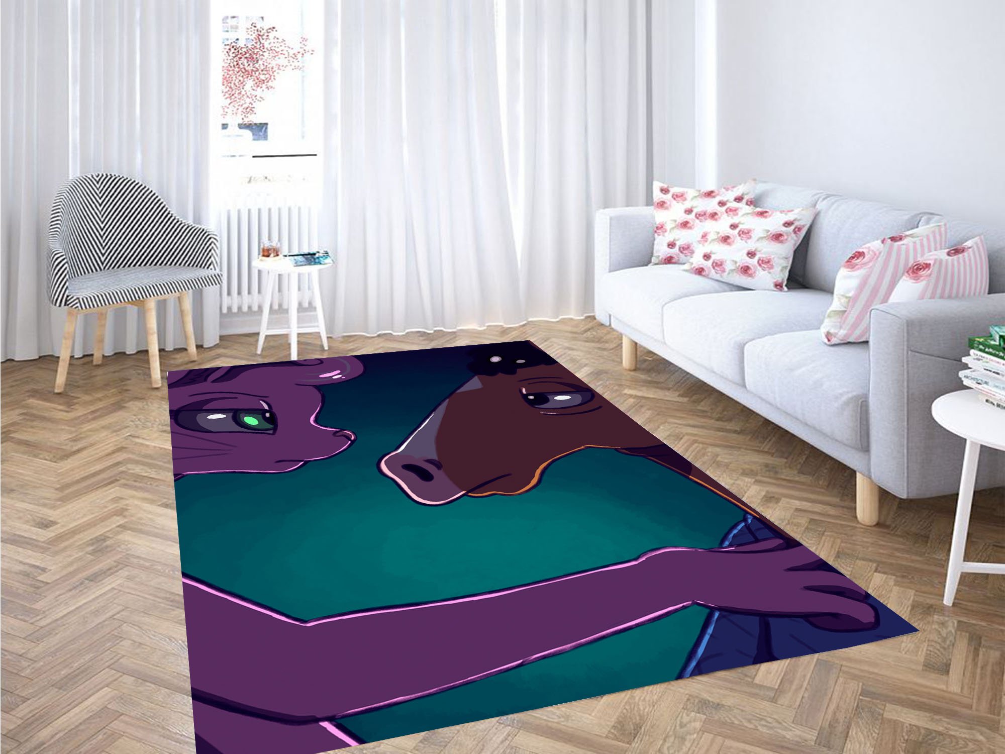 Bojack Horseman In Love Carpet Rectangle Rug