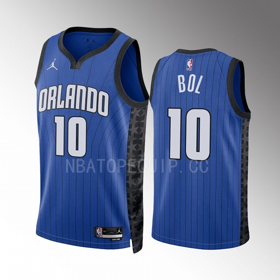 Bol Bol 10 2022-23 Orlando Magic Blue Statement Edition Stitched Jersey Swingman