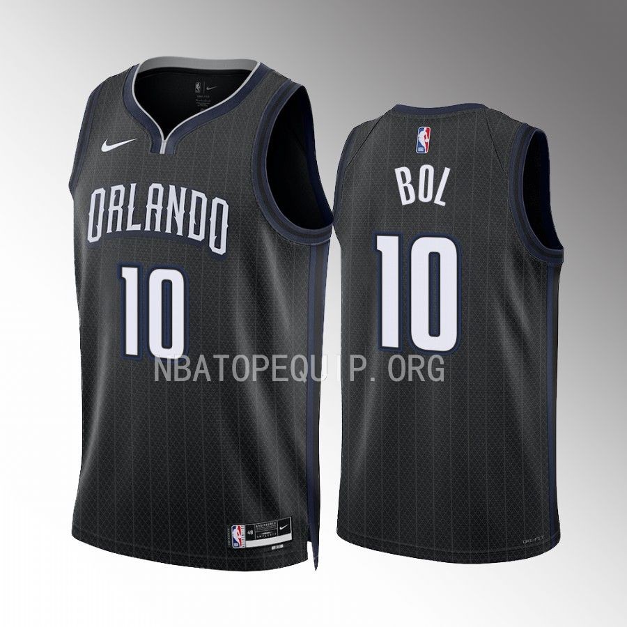 Bol Bol 2022-23 Orlando Magic Black #10 City Edition Jersey Swingman