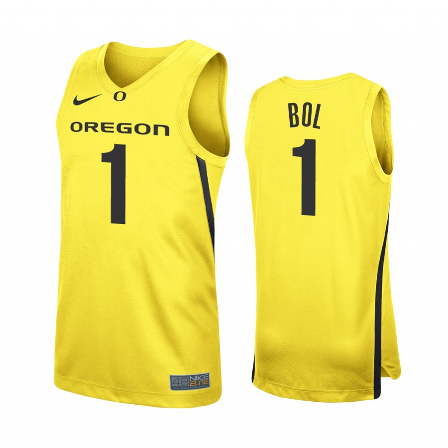 Bol Bol Oregon Ducks #1 College Jersey - Yellow