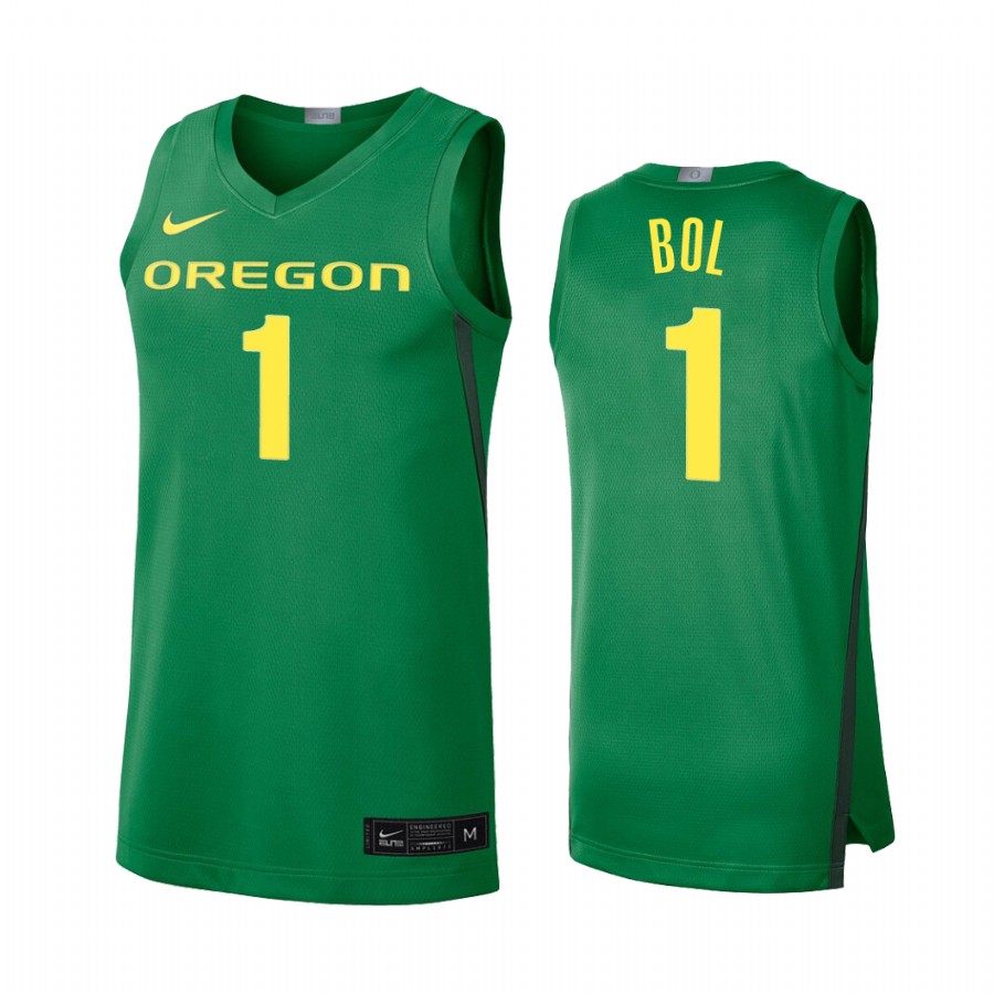 Bol Bol Oregon Ducks #1 Limited College Baketball Jersey - Green