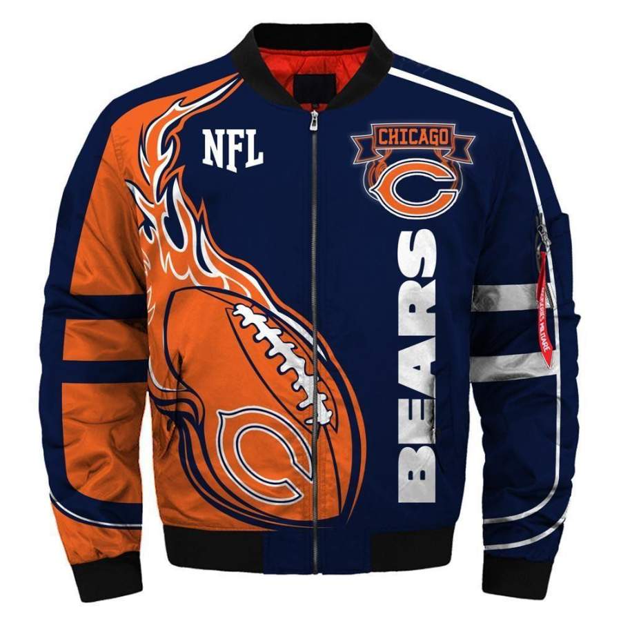 Bomber Jacket Chicago Bears Unisex 3D All Over Print