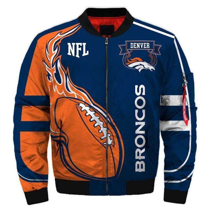 Bomber Jacket Denver Broncos Unisex 3D All Over Print