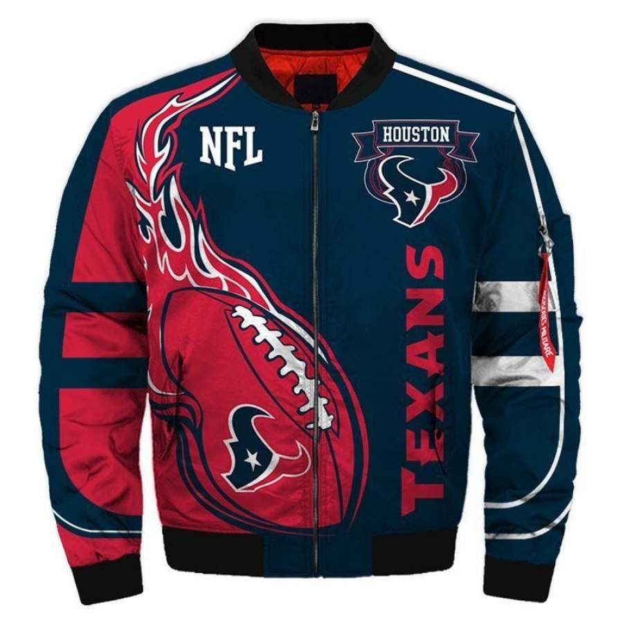 Bomber Jacket Houston Texans Unisex 3D All Over Print