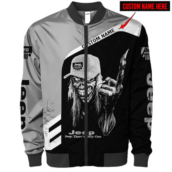 Bomber Jacket Jeep 3D Spring Autumn, Mens Casual Jacket