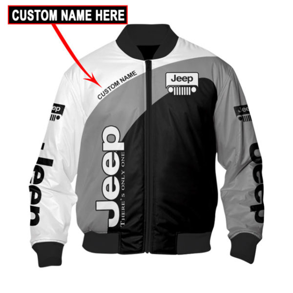 Bomber Jacket Jeep 3D Spring Autumn, Mens Casual Jacket