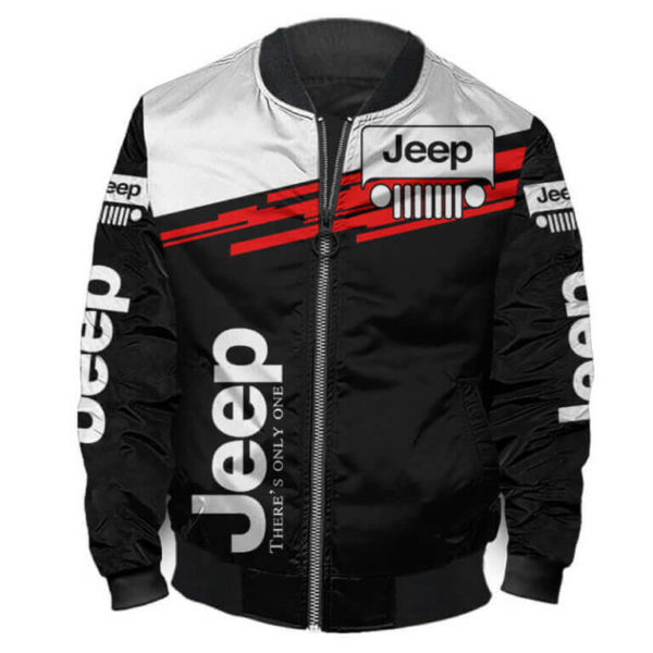 Bomber Jacket Jeep 3D Spring Autumn, Mens Casual Jacket