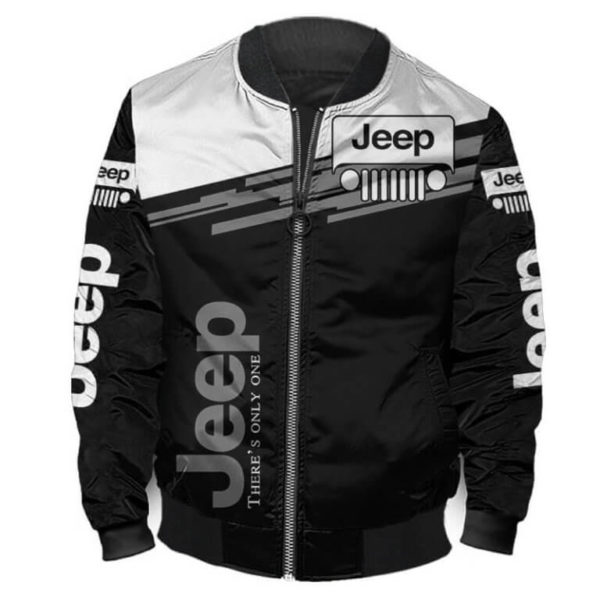 Bomber Jacket Jeep 3D Spring Autumn, Mens Casual Jacket
