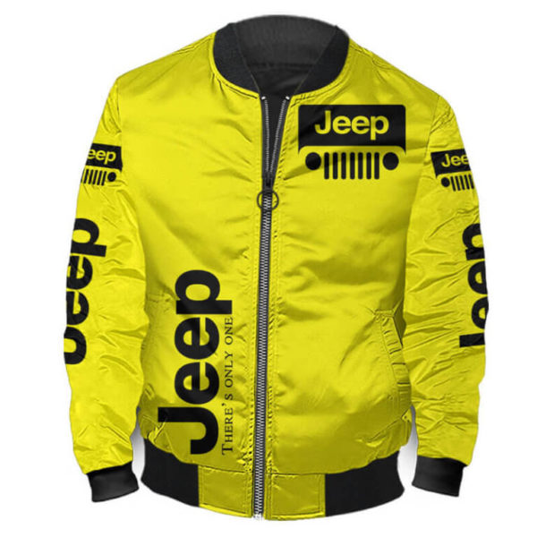 Bomber Jacket Jeep 3D Spring Autumn, Mens Casual Jacket