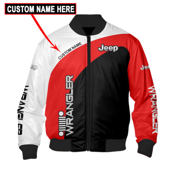 Bomber Jacket Jeep 3D Spring Autumn, Mens Casual Jacket