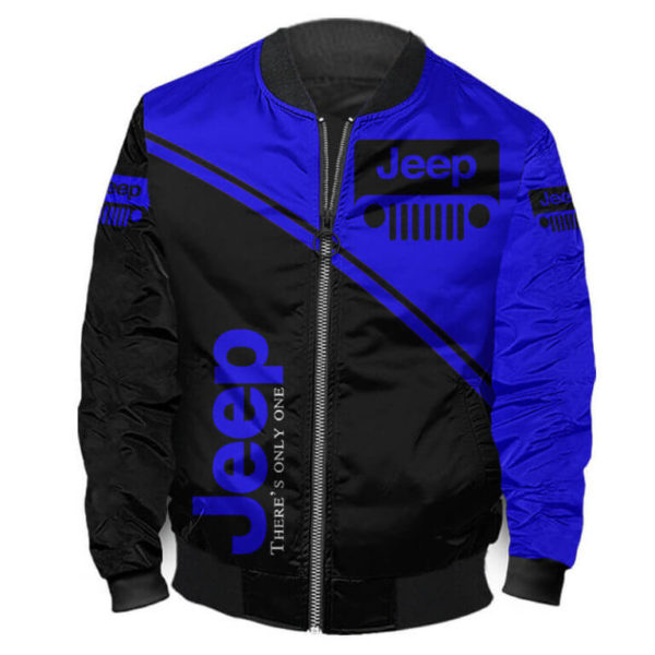 Bomber Jacket Jeep 3D Spring Autumn, Mens Casual Jacket