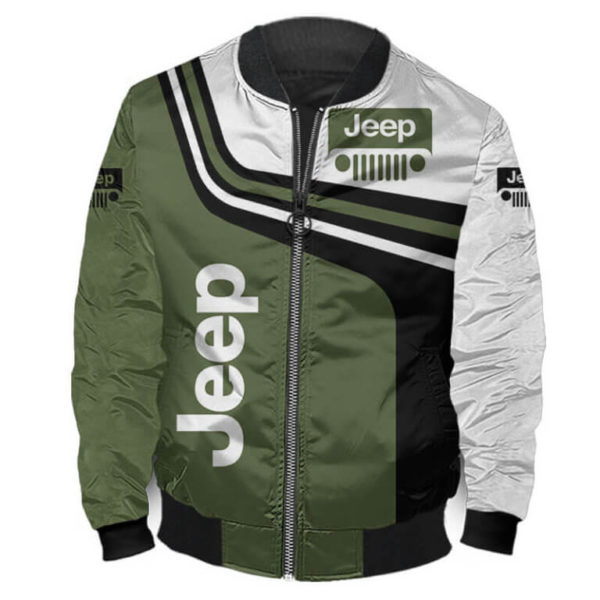 Bomber Jacket Jeep 3D Spring Autumn, Mens Casual Jacket