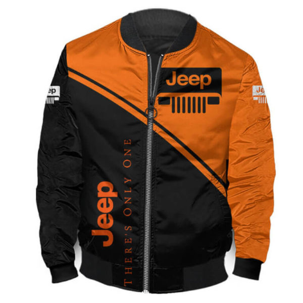 Bomber Jacket Jeep 3D Spring Autumn, Mens Casual Jacket